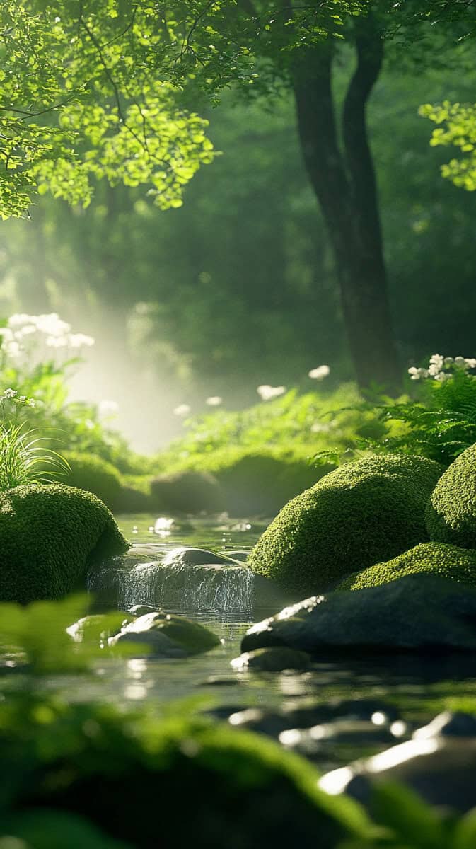 Spring wallpaper green-30