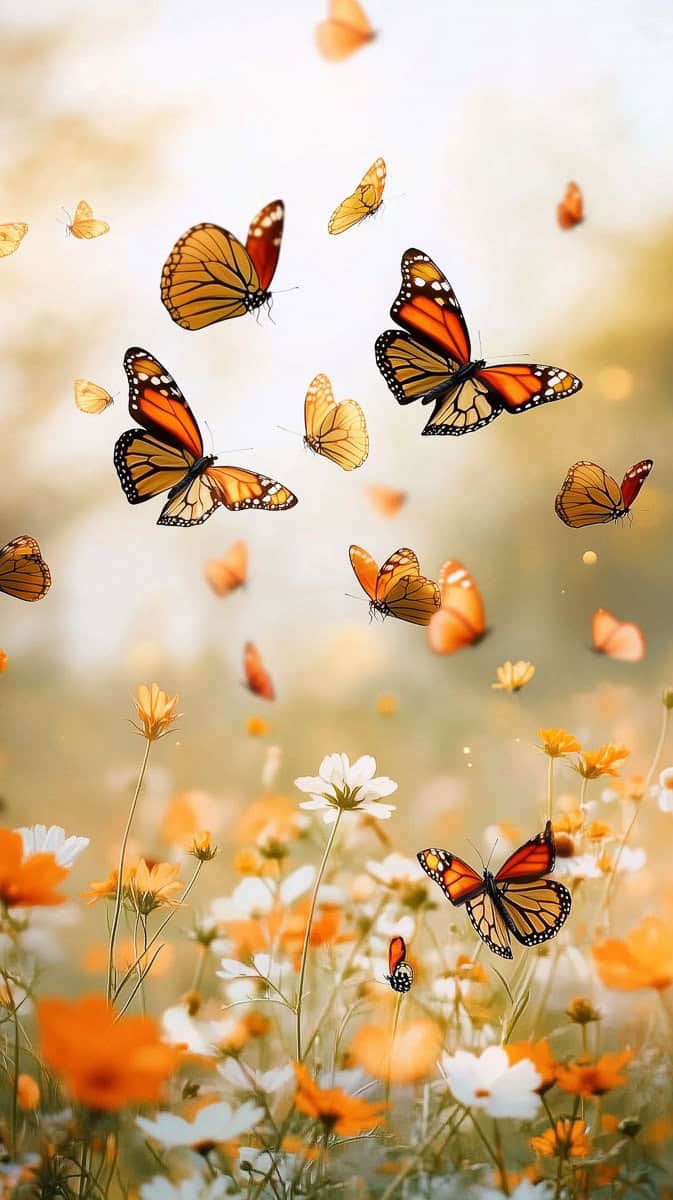Spring wallpaper orange-05