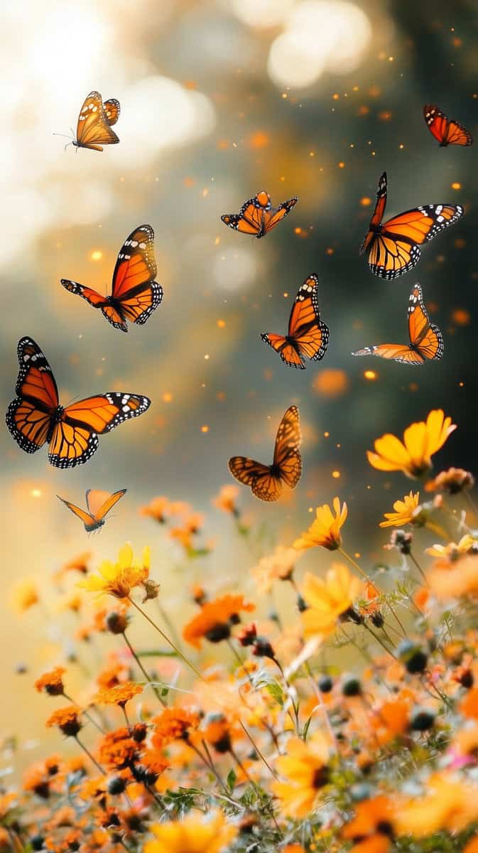 Spring wallpaper orange-06