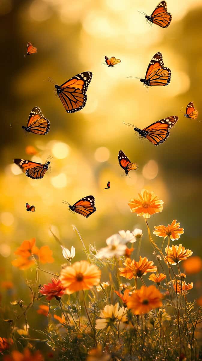Spring wallpaper orange-07