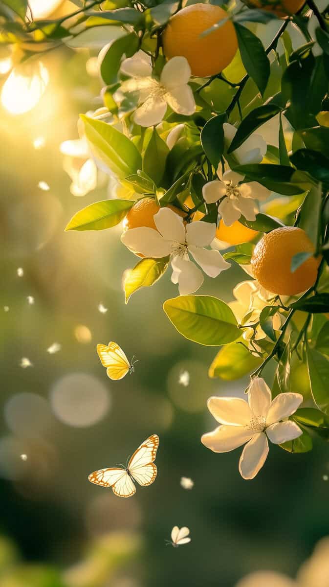 Spring wallpaper orange-10