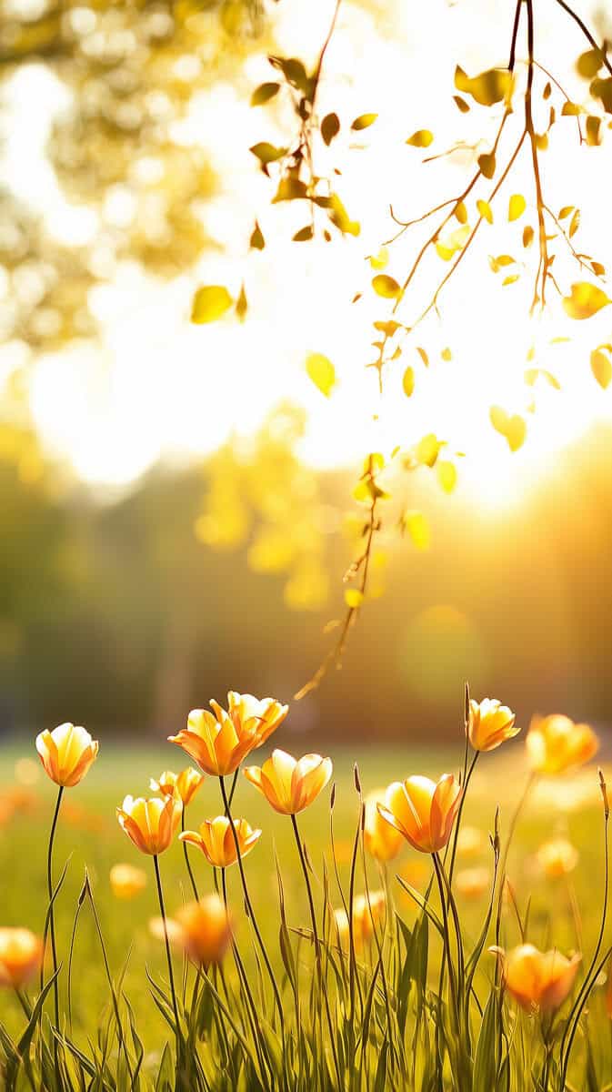 Spring wallpaper orange-11