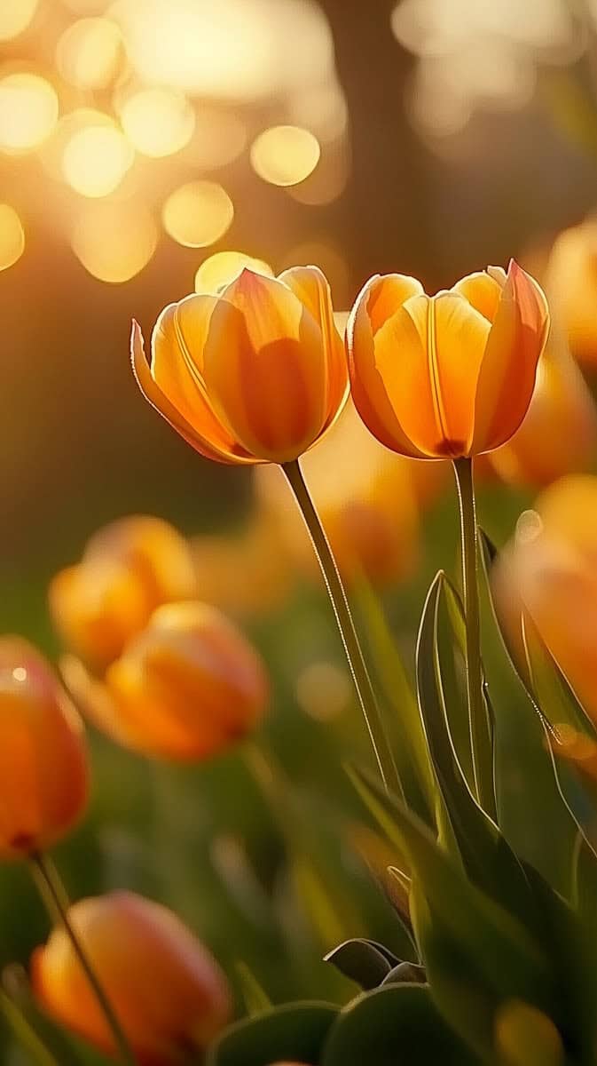 Spring wallpaper orange-12