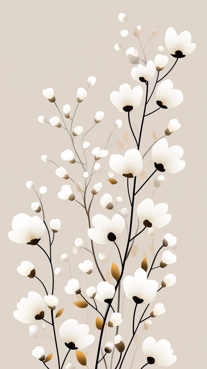 Spring wallpaper white-03