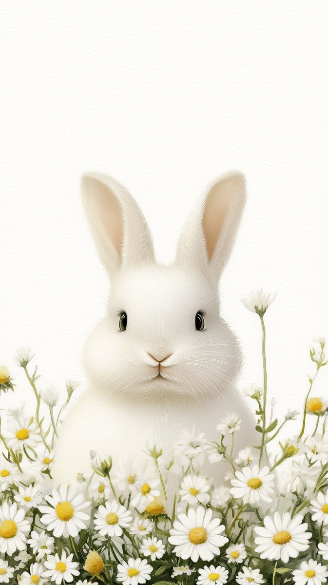 Spring wallpaper white-06