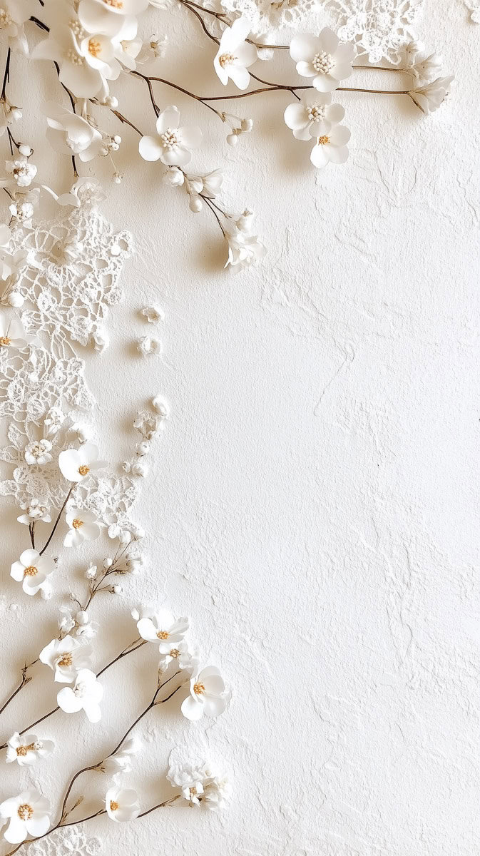 Spring wallpaper white-11