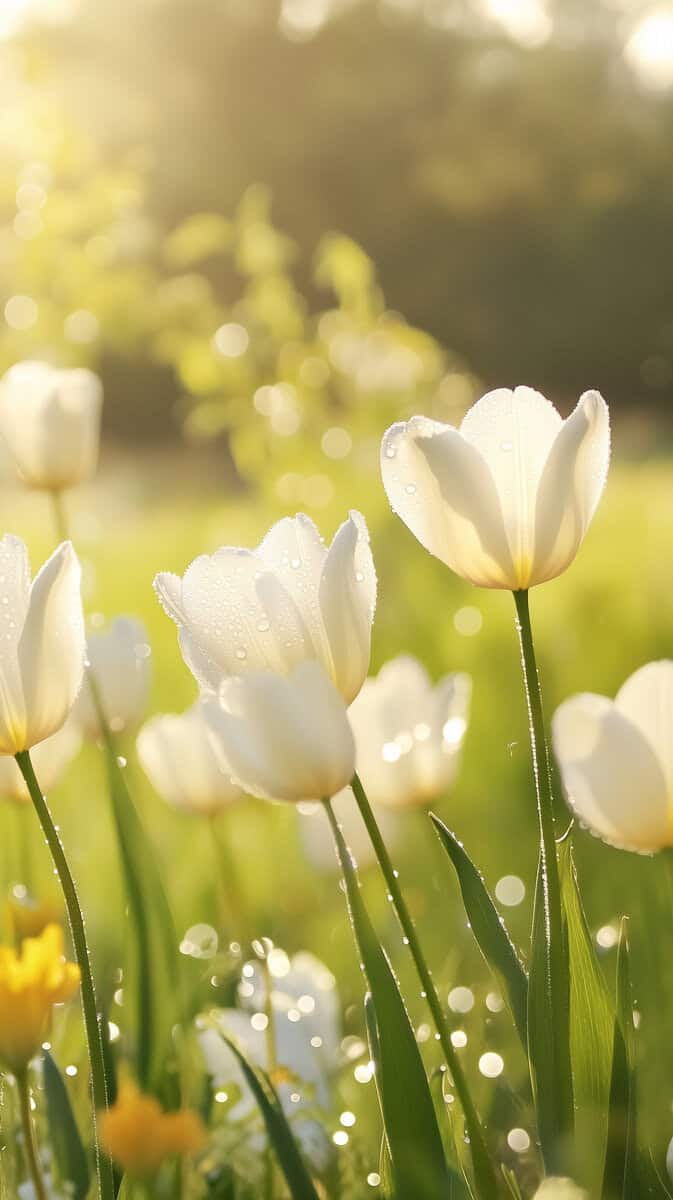 Spring wallpaper white-14