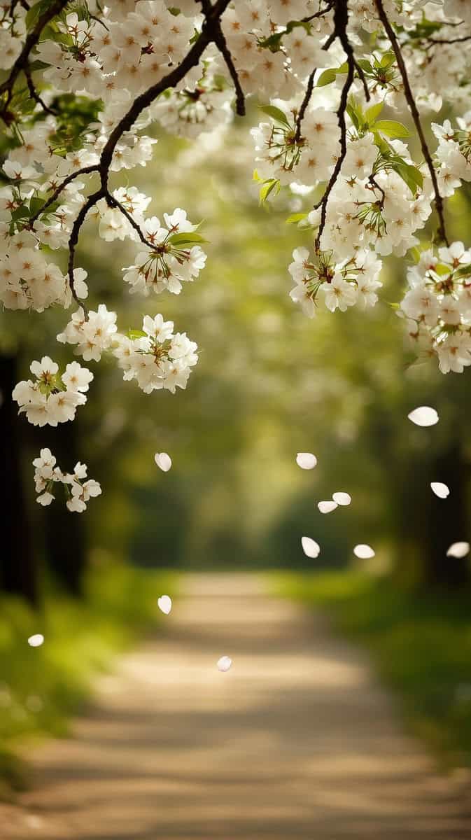 Spring wallpaper white-16