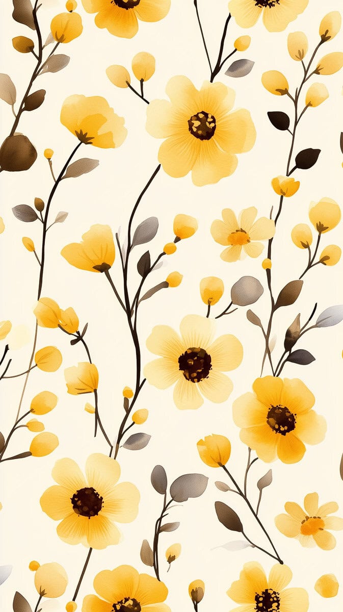 Spring wallpaper yellow-19