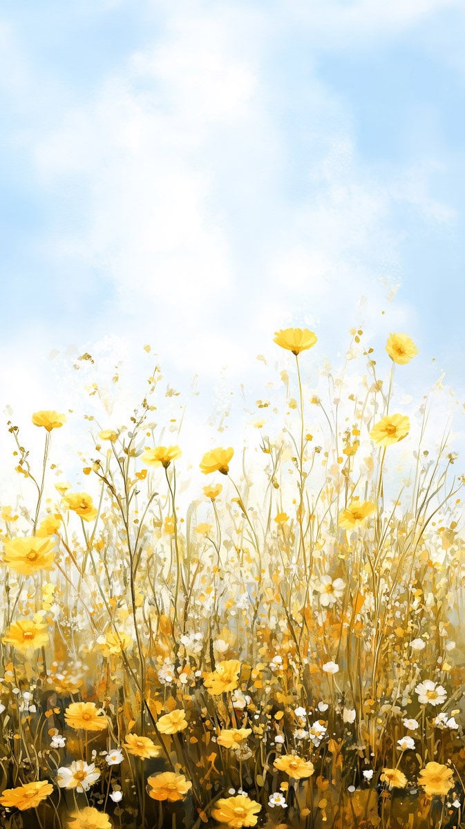Spring wallpaper yellow-34