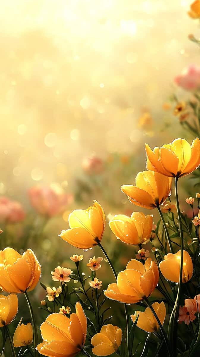Spring wallpaper yellow-43