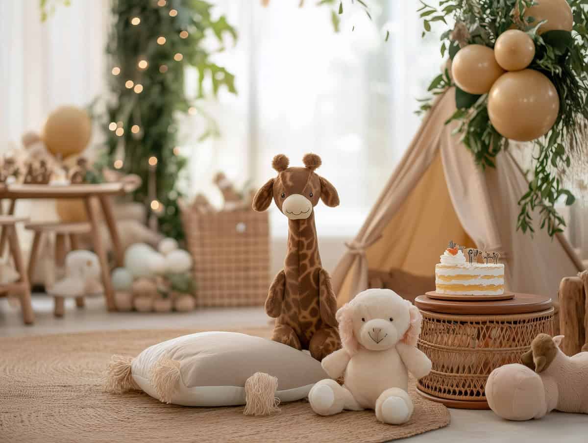 Using stuffed animals as decorations
