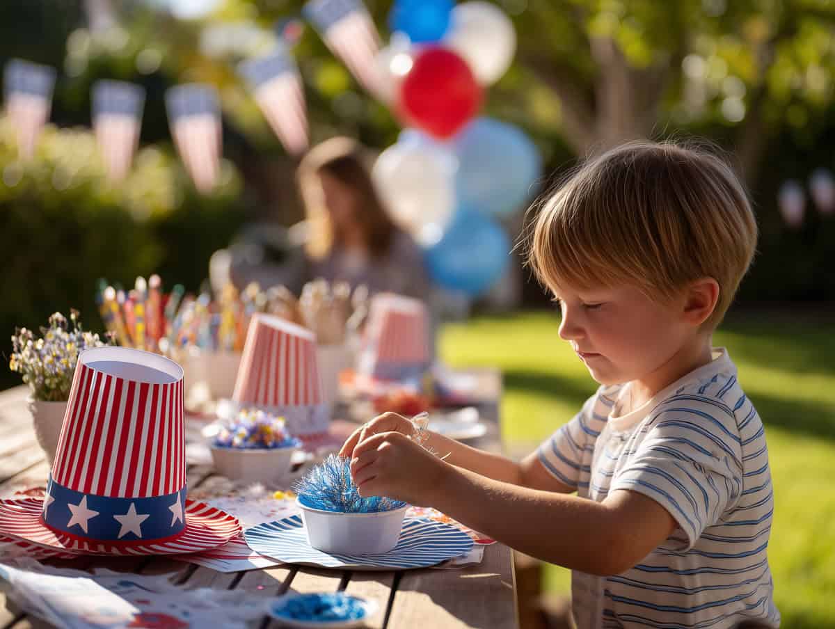 quiet  Fourth of July activities for kids