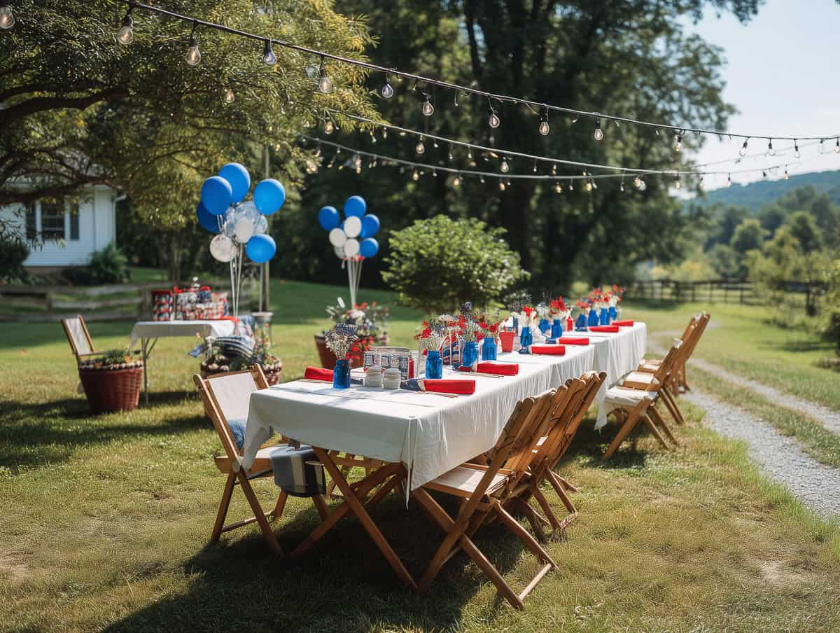 Simple patriotic decor