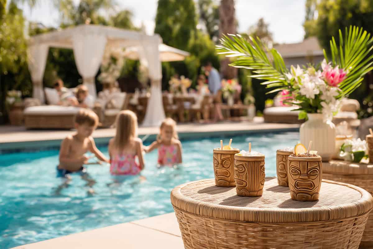 Pool Party Themes-004 | Fit Fun And Over 40 Tropical Tiki Party: A Fun Pool Party Theme with Easy Decor and Food Ideas