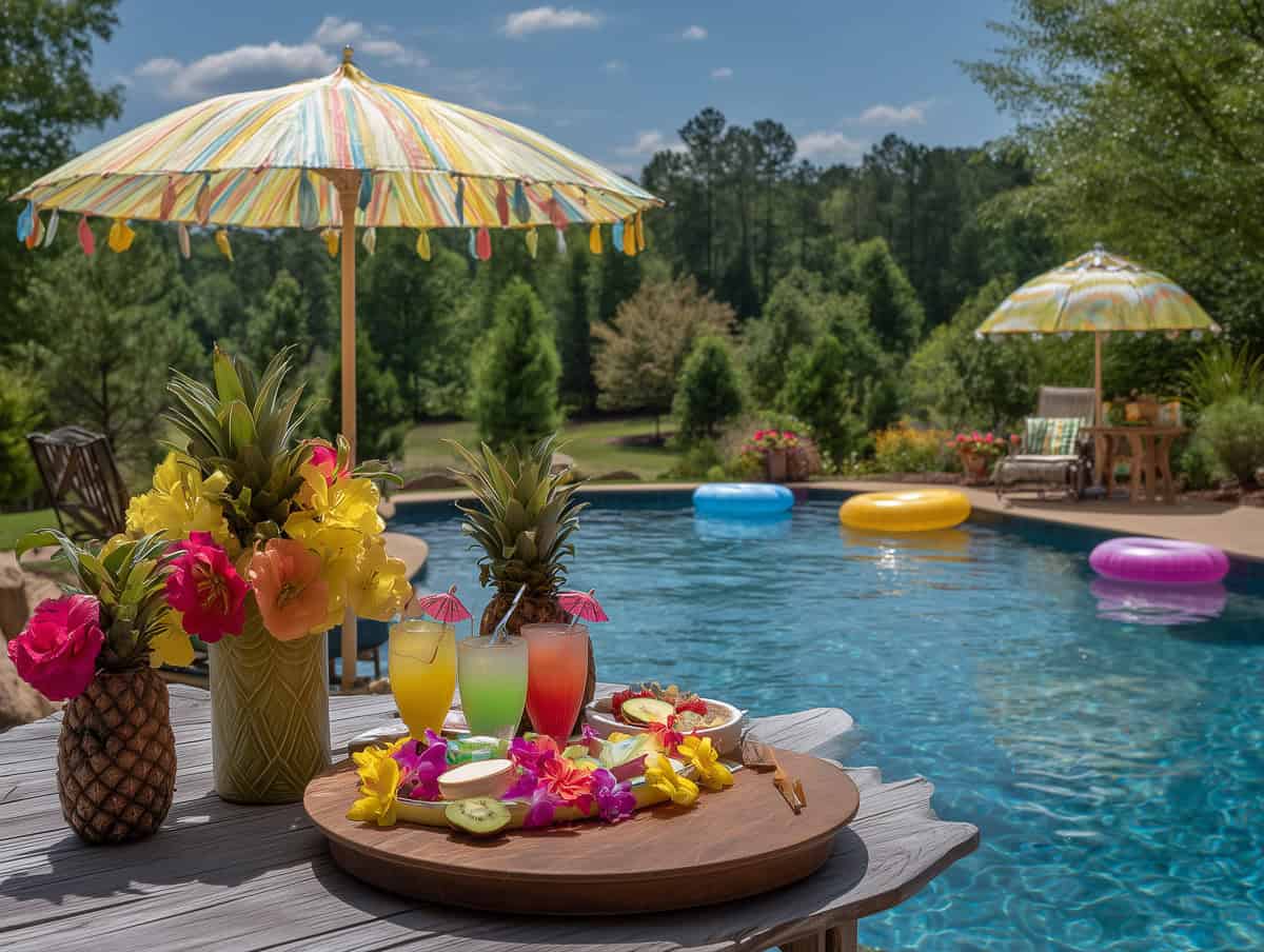 Pool Party Themes-021 | Fit Fun And Over 40 Luau & Hula Bash: A Tropical Pool Party Theme with Hawaiian Vibes