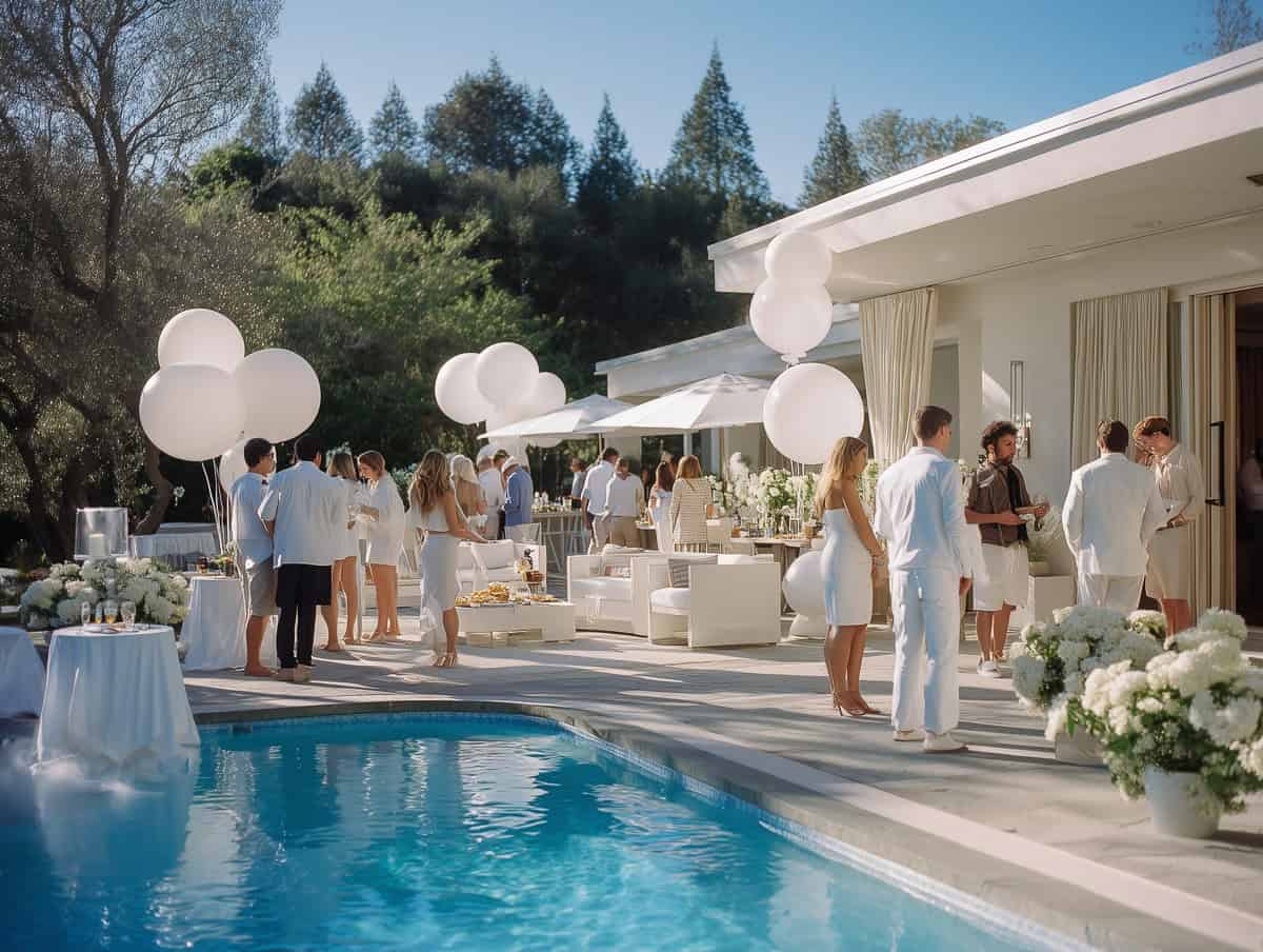 Pool Party Themes-068 | Fit Fun And Over 40 White Pool Party