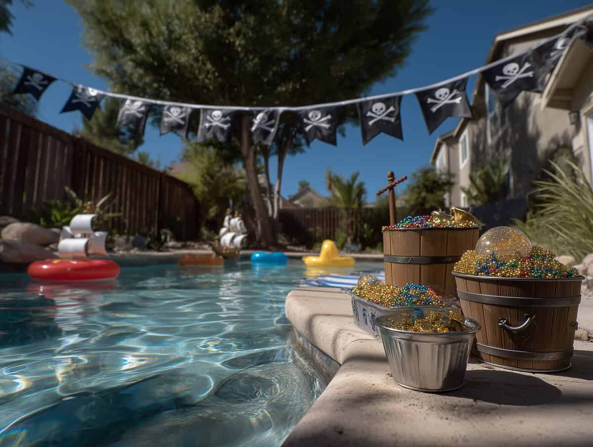 Pool Party Themes-069 | Fit Fun And Over 40 Turn Your Pool Area into a Pirate Zone
