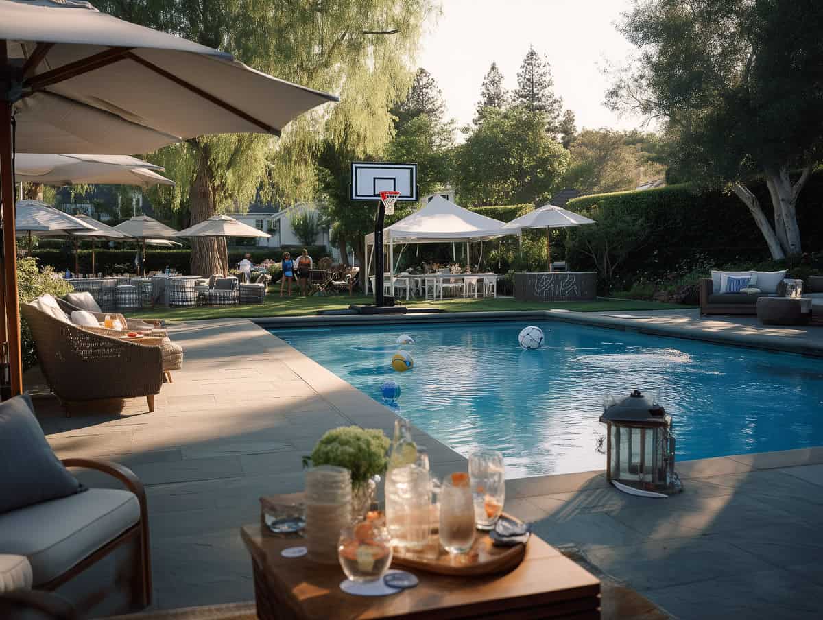 Pool Party Themes-093 | Fit Fun And Over 40 Set up a game themed space