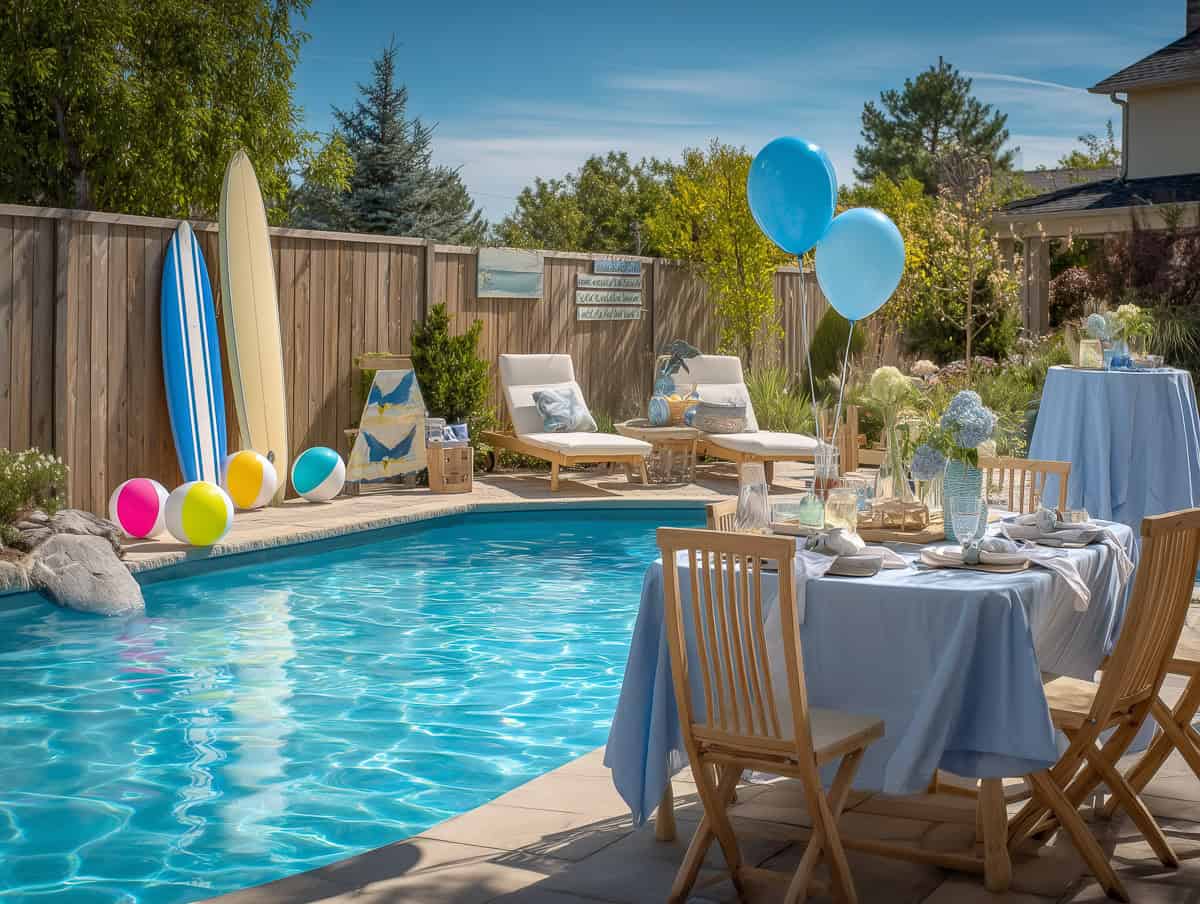 Pool Party Themes-098 | Fit Fun And Over 40 Set the Scene with Beach-Inspired Decor