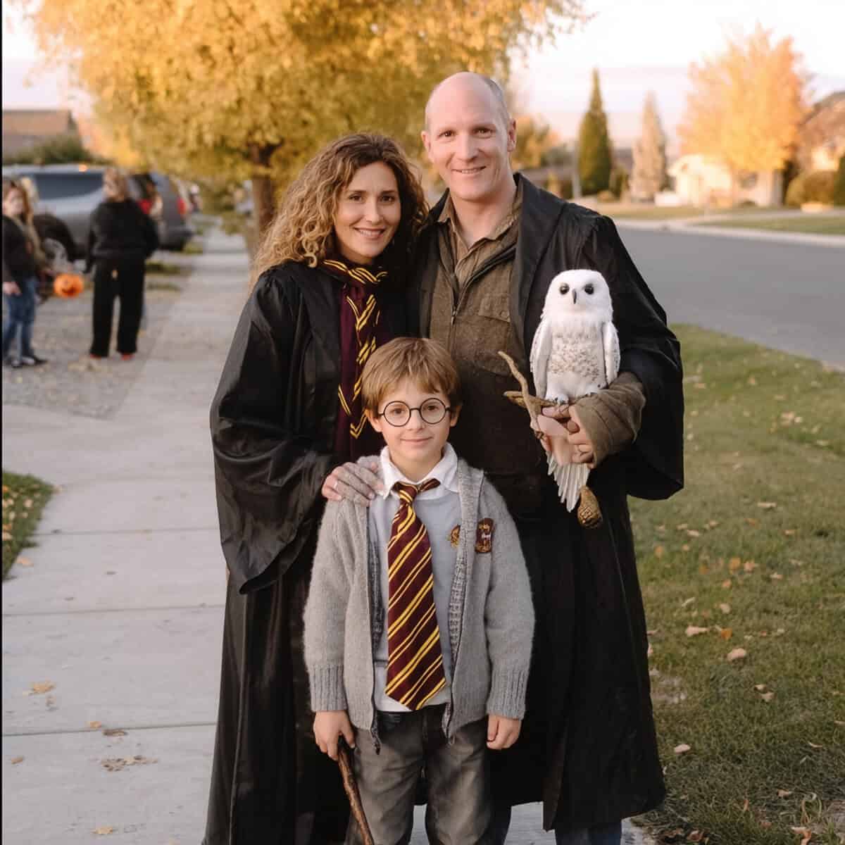 Halloween Costume Ideas for a Family of Three | Fit Fun And Over 40 Harry Potter