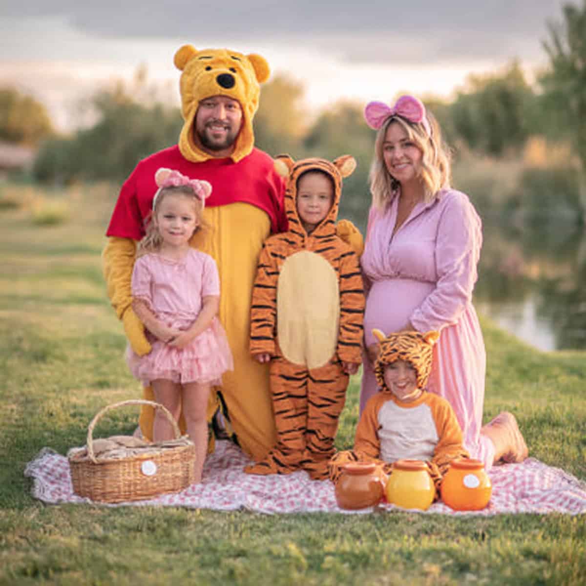 Halloween Costume Ideas for Bigger Families (5+) | Fit Fun And Over 40 Winnie the Pooh
