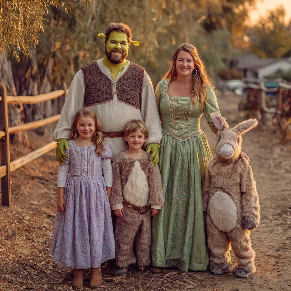 Halloween Costume Ideas for Bigger Families (5+) | Fit Fun And Over 40 Shrek