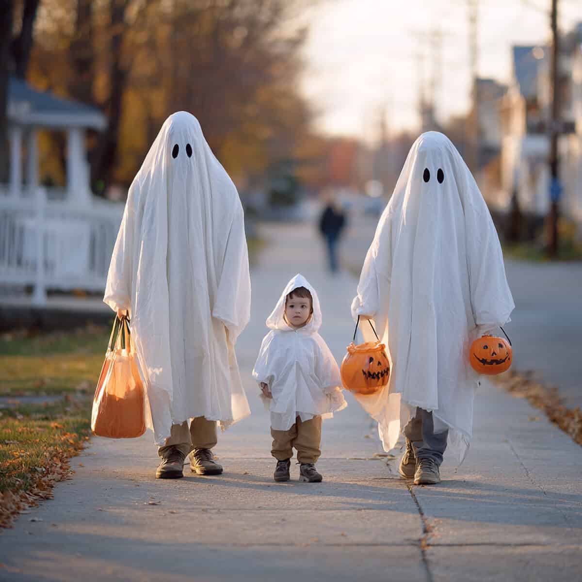 Last-Minute Family Halloween Costume Ideas (Fast, Affordable, and Fun) | Fit Fun And Over 40 Ghost Family