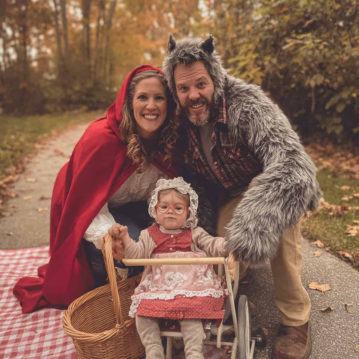 Themed Costumes That Look Amazing in Family Photos | Fit Fun And Over 40 Little Red Riding Hood