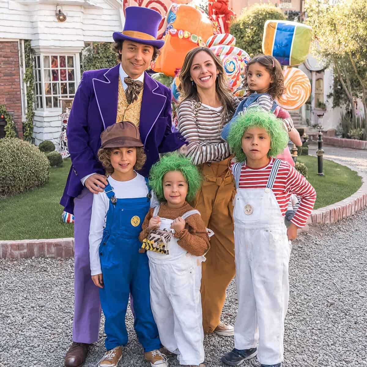 Halloween Costume Ideas for Bigger Families (5+) | Fit Fun And Over 40 Willy Wonka
