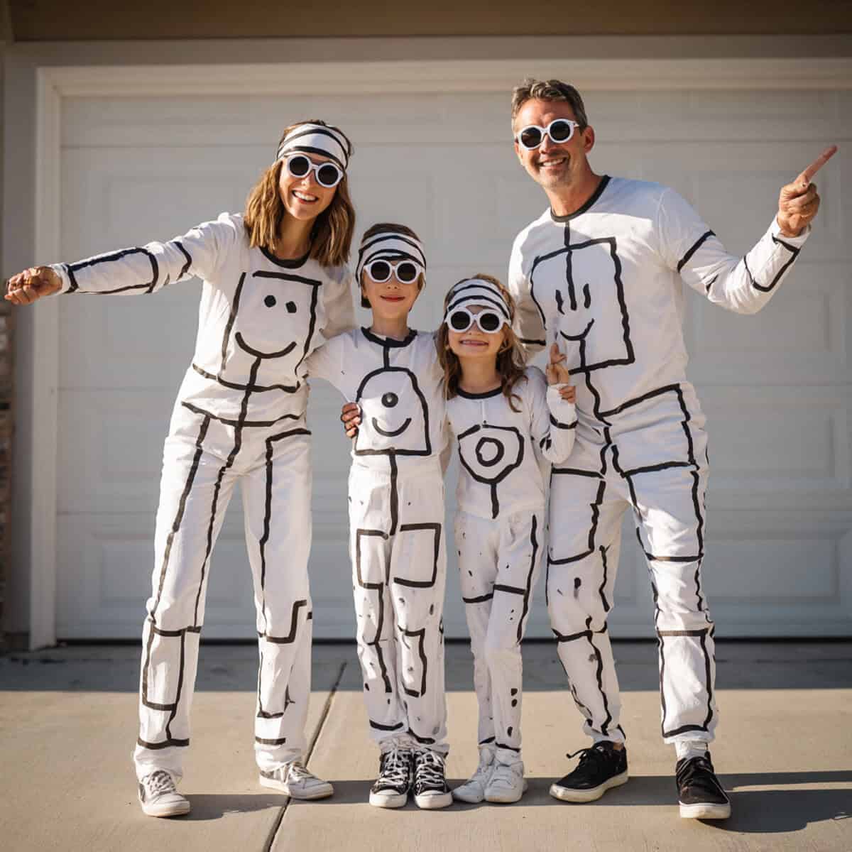 Last-Minute Family Halloween Costume Ideas (Fast, Affordable, and Fun) | Fit Fun And Over 40 Stick Figures