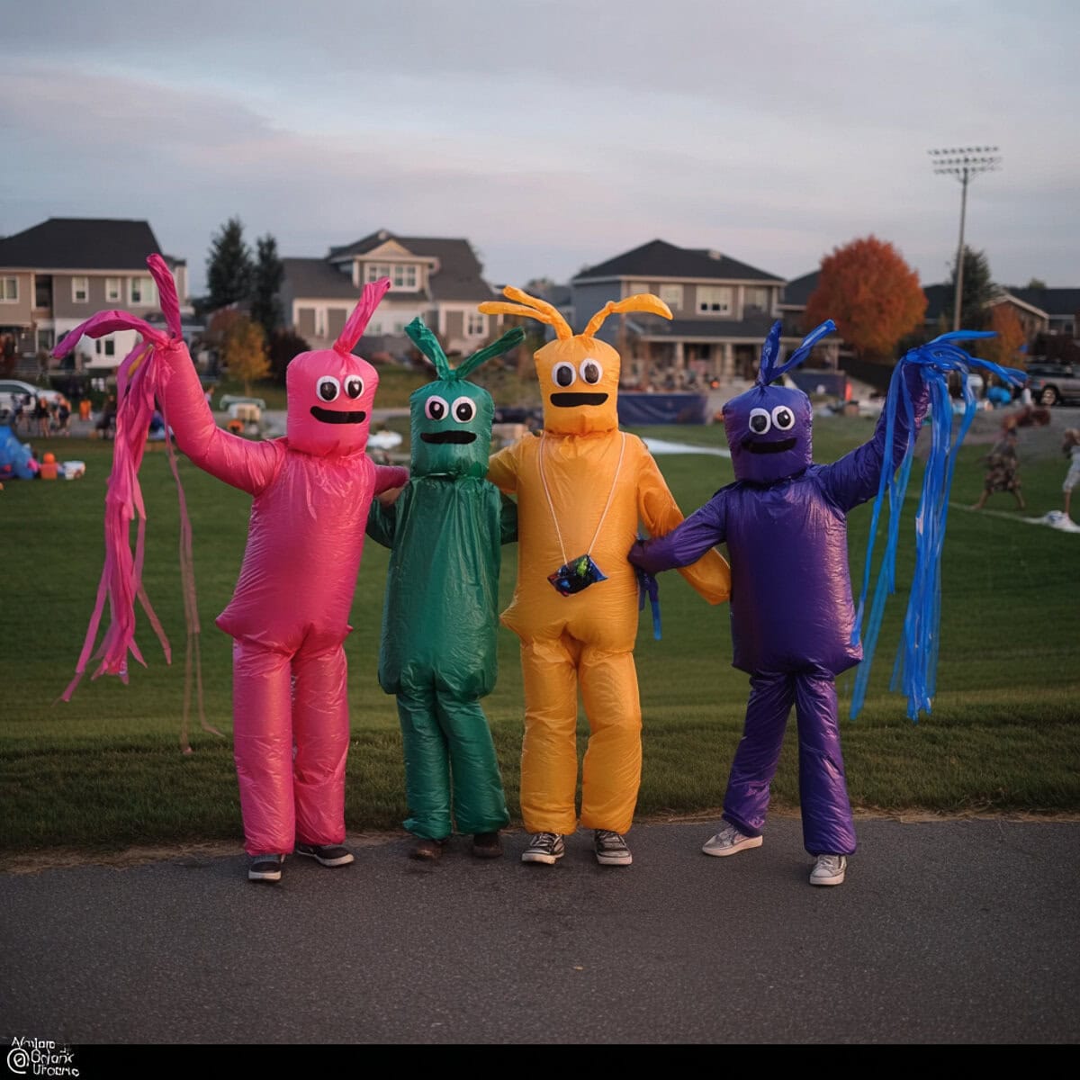 Last-Minute Family Halloween Costume Ideas (Fast, Affordable, and Fun) | Fit Fun And Over 40 Inflatable Tube Man