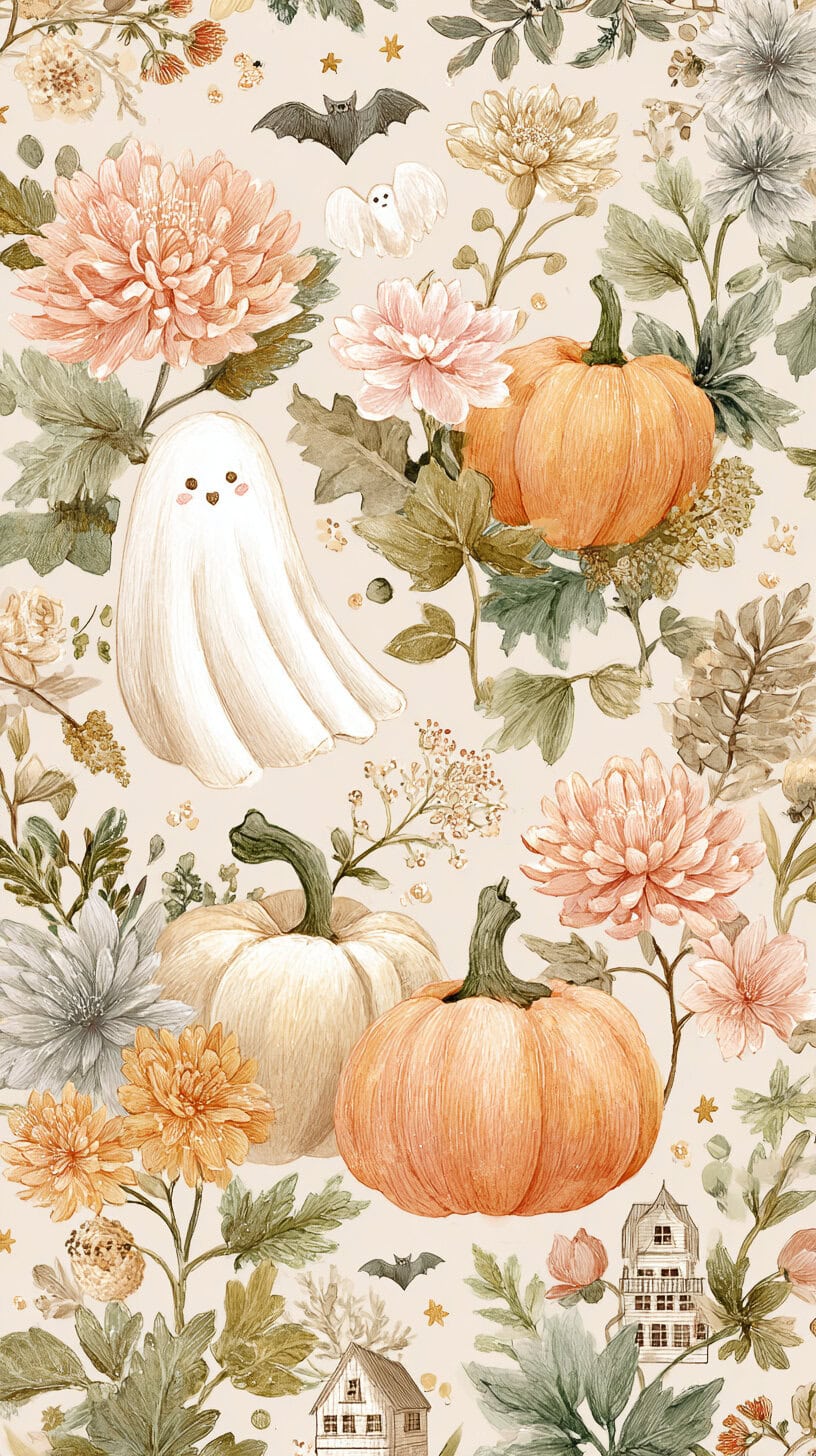 Ghost-Themed Halloween Wallpapers