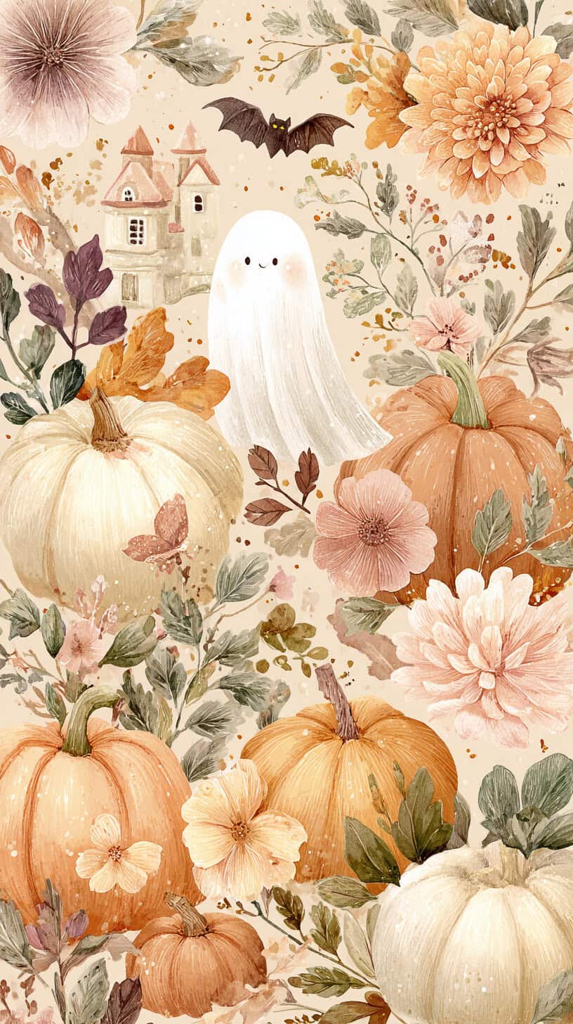 Ghost-Themed Halloween Wallpapers
