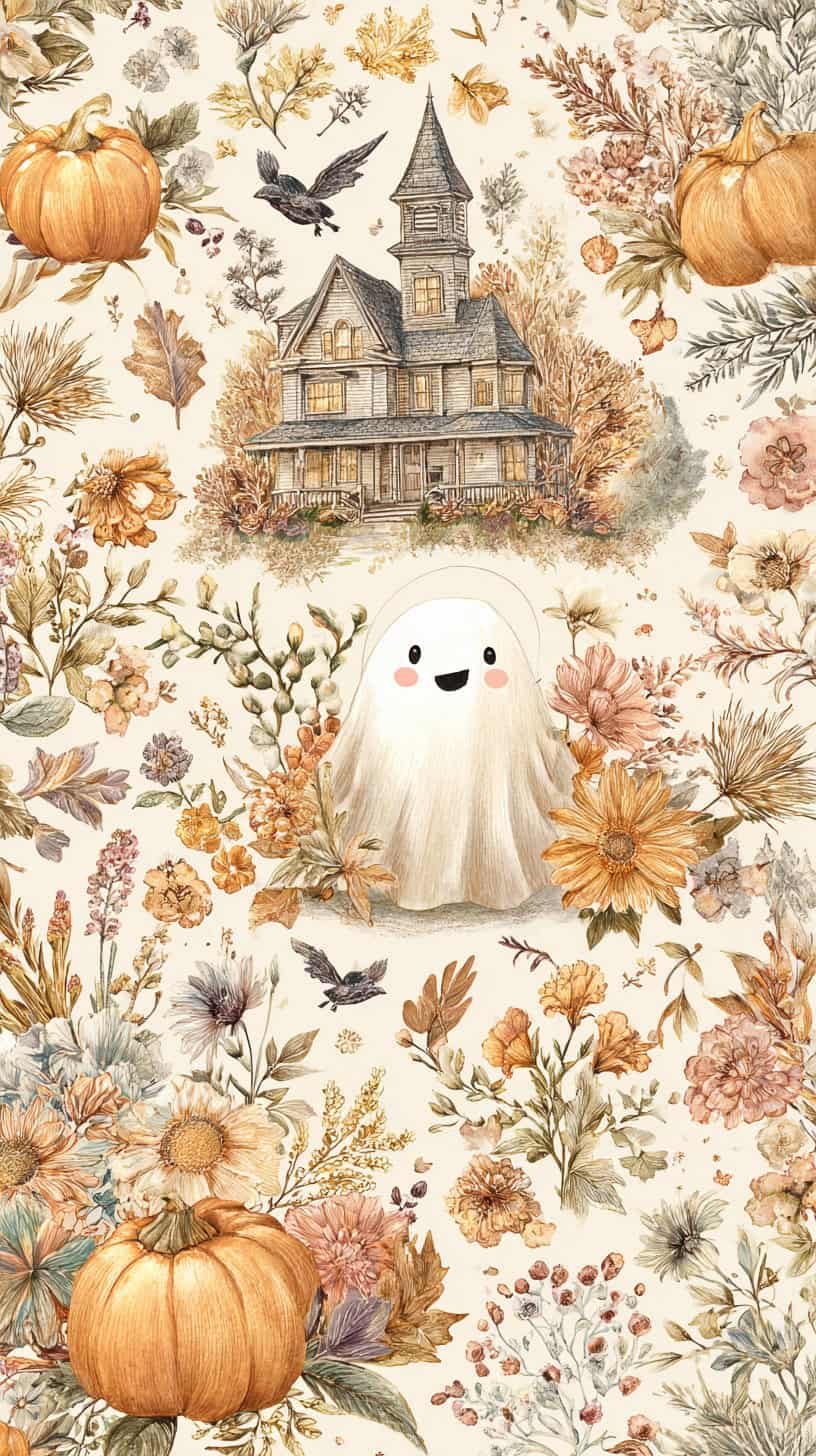 Ghost-Themed Halloween Wallpapers