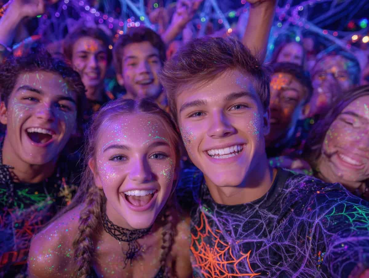 Halloween Parties For Teens-11 Blacklight Glow Party