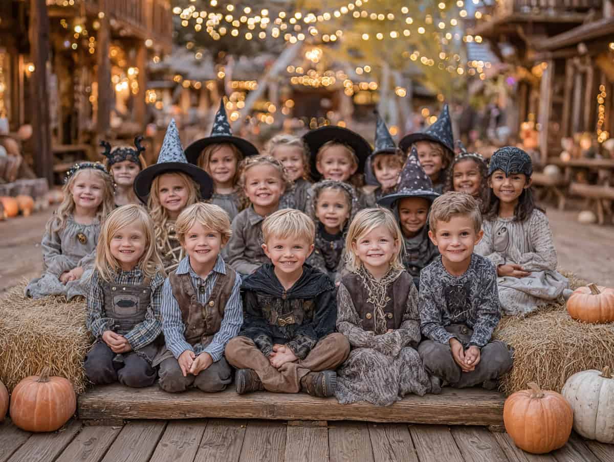 Halloween Parties for kids-40 | Fit Fun And Over 40 Group photo at halloween party