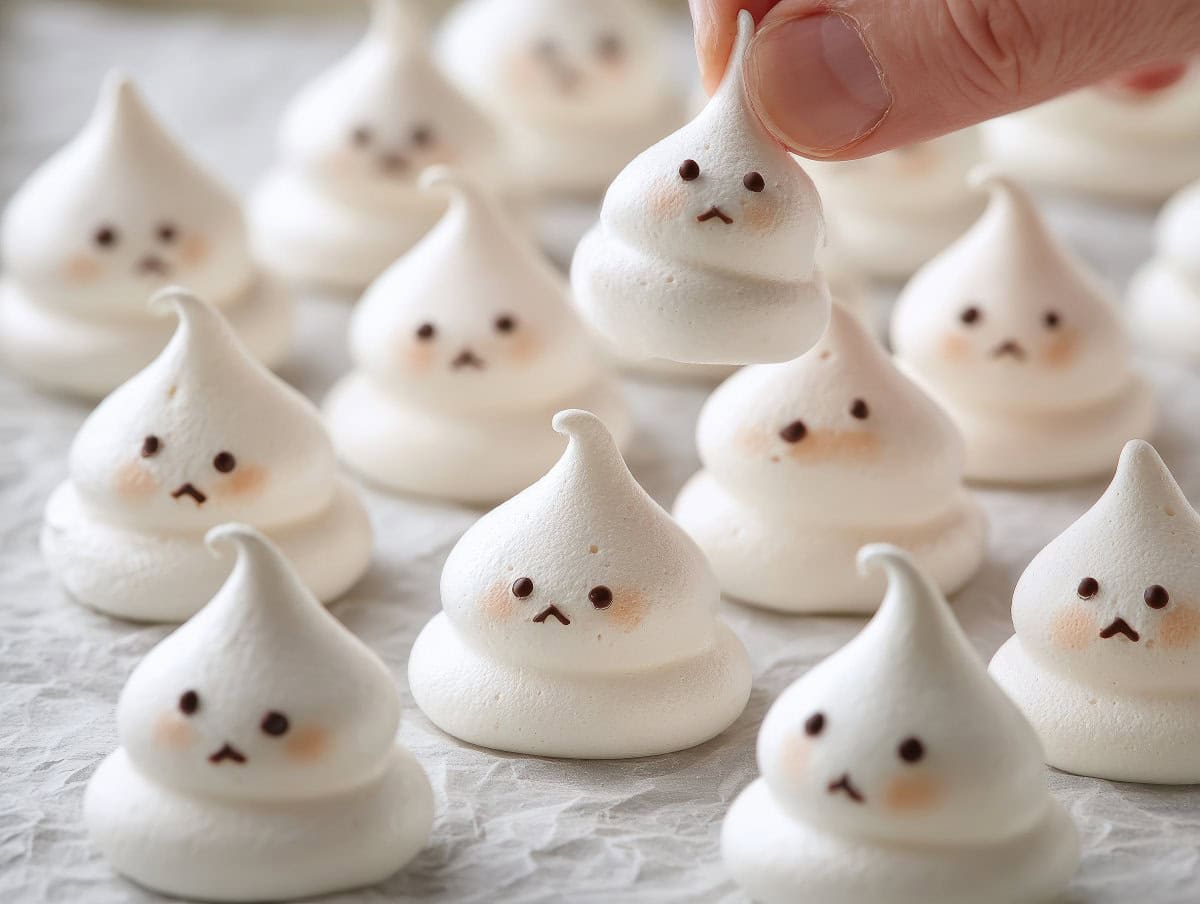 Ghost Meringues