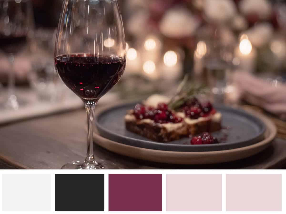 Black Tie & Berries (modern, moody)