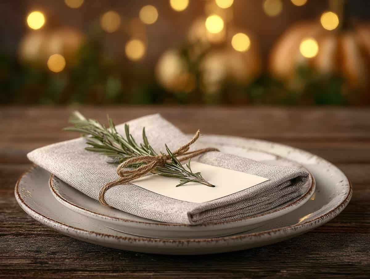 Add Personal Touches with Napkins and Place Cards