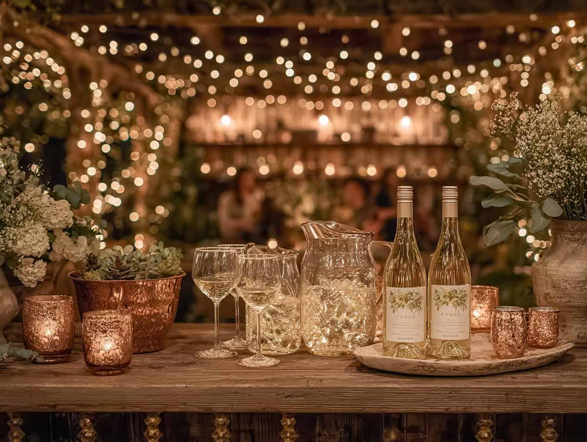 Set up drink station