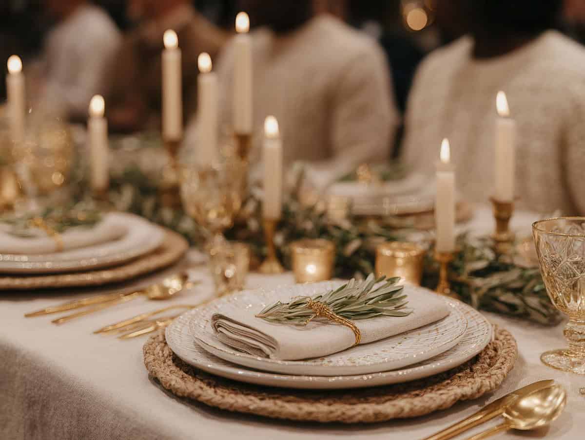 Easy Friendsgiving Table Settings