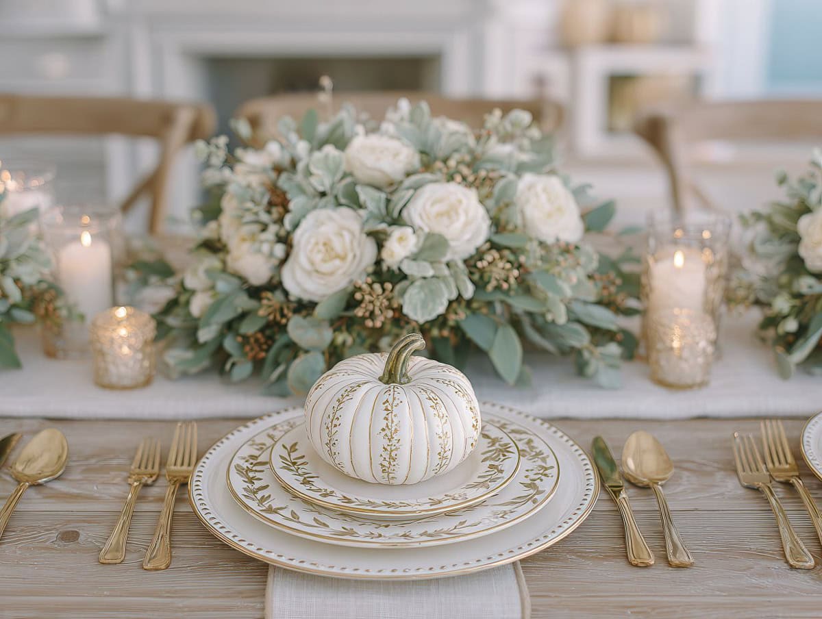 Minimal White + Metallics (Clean & Bright)