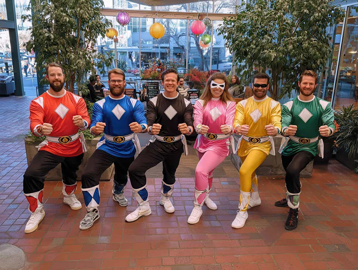 Office Halloween Costume Ideas-59 Power Rangers