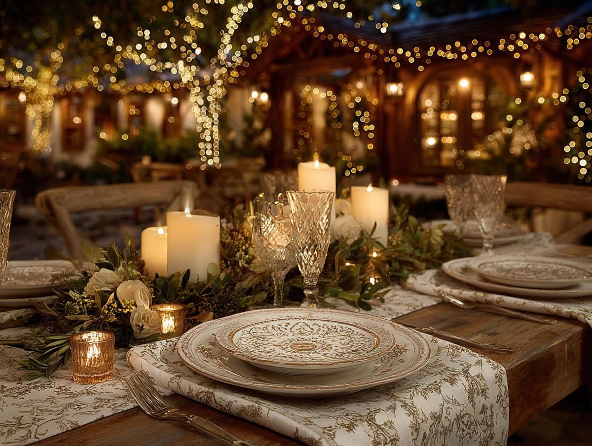 Dinner-Safe Candlelight for Your Christmas Table