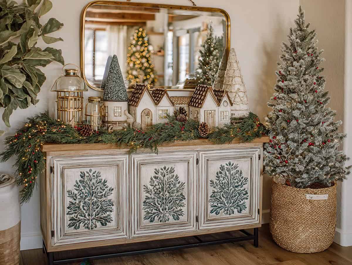 No Mantel? No Problem — Easy Winter Mantel Decor Alternatives
