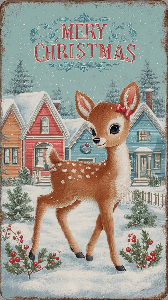 Christmas wallpaper 2025-28 | Fit Fun And Over 40 Reindeer Wallpaper