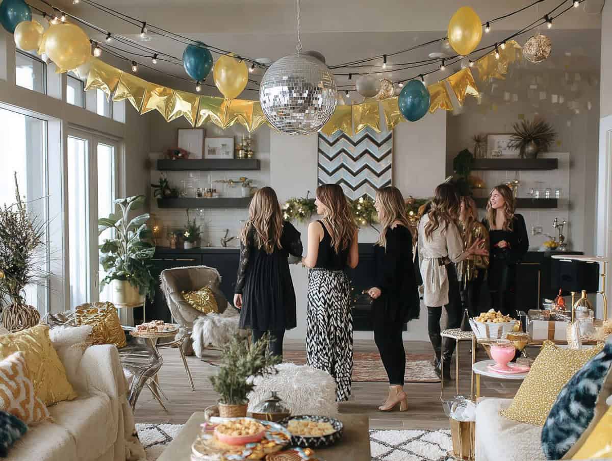 Make a Simple Hour-by-Hour TimelineYour party doesn’t need a full schedule, but a rough outline helps keep things on track.Try something like this:6:00 PM – Guests arrive6:30 PM – Drinks and snacks7:00 PM – Games or craft station opens8:30 PM – More food or dessert9:00 PM – Mini ball drop for kids11:45 PM – Gather guests for countdown12:00 AM – Cheers and music for the end of the nightEven a loose plan keeps things moving and gives guests something to look forward to.