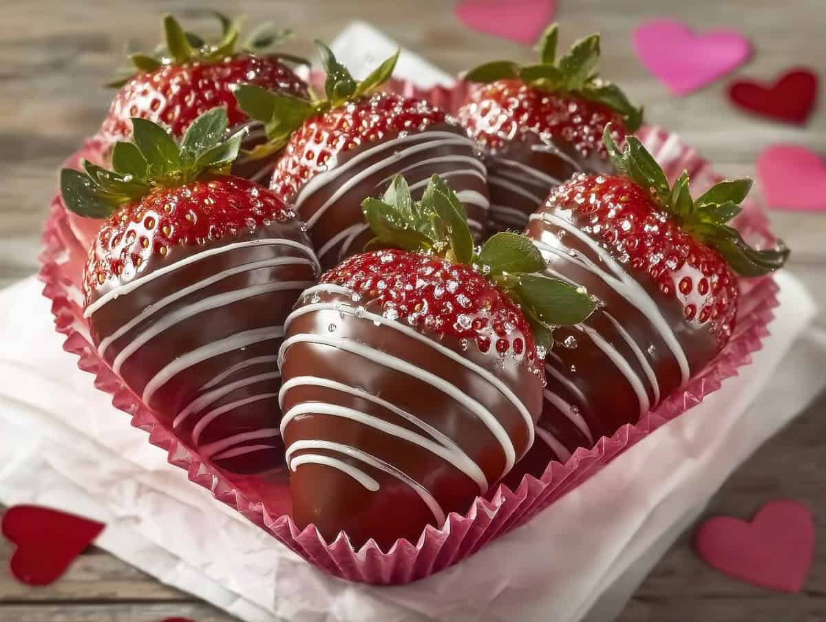 Chocolate-Covered Strawberries (with Dark Chocolate)