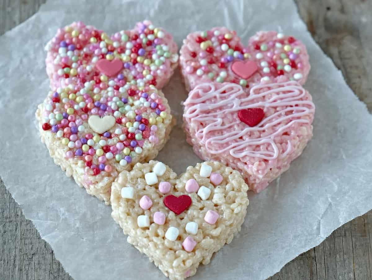 Rice Krispie Heart Treats
